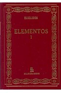 Papel ELEMENTOS I (EUCLIDES) (BIBLIOTECA GREDOS) (CARTONE)