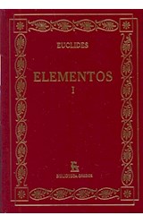 Papel ELEMENTOS I (EUCLIDES) (BIBLIOTECA GREDOS) (CARTONE)
