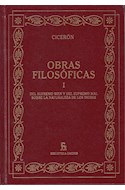 Papel OBRAS FILOSOFICAS I (CICERON) (BIBLIOTECA GREDOS) (CARTONE)