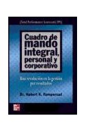 Papel CUADRO DE MANDO INTEGRAL PERSONAL Y CORPORATIVO (CARTON  E)