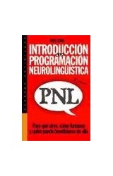 Papel INTRODUCCION A LA PROGRAMACION NEUROLINGUISTICA PNL (SABERES COTIDIANOS 59222)