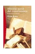 Papel HISTORIA SOCIAL DEL CONOCIMIENTO DE GUTENBERG A DIDEROT (ORIGENES 9071032)