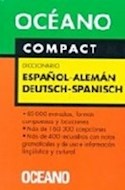 Papel DICCIONARIO OCEANO COMPACT (ALEMAN / ESPAÑOL) (DEUTSCH / SPANISCH) (CARTONE)