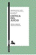 Papel CRITICA DEL JUICIO (COLECCION HUMANIDADES) (BOLSILLO)