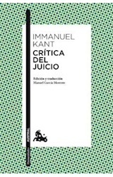 Papel CRITICA DEL JUICIO (COLECCION HUMANIDADES) (BOLSILLO)