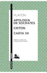 Papel APOLOGIA DE SOCRATES / CRITON / CARTA VII (COLECCION HUMANIDADES 164)