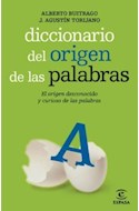 Papel DICCIONARIO DEL ORIGEN DE LAS PALABRAS EL ORIGEN DESCONOCIDO Y CURIOSO DE LAS PALABRAS