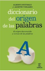 Papel DICCIONARIO DEL ORIGEN DE LAS PALABRAS EL ORIGEN DESCONOCIDO Y CURIOSO DE LAS PALABRAS