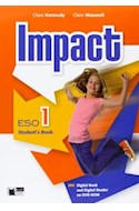 Papel IMPACT 1 ESO STUDENT'S BOOK (DIGITAL BOOK AND DIGITAL R  EADER ON DVD-ROM) (BLACK CAT)