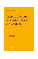 Papel INTRODUCCION AL COMENTARIO DE TEXTOS