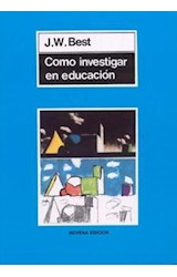 Papel COMO INVESTIGAR EN EDUCACION (MANUALES PEDAGOGIA)