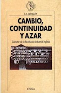 Papel CAMBIO CONTINUIDAD Y AZAR (HISTORIA DEL MUNDO MODERNO)