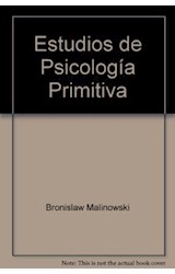 Papel ESTUDIOS DE PSICOLOGIA PRIMITIVA (PAIDOS BASICA 32006)