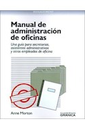 Papel MANUAL DE ADMINISTRACION DE OFICINAS UNA GUIA (CUADERNOS)