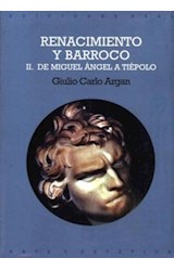 Papel RENACIMIENTO Y BARROCO II DE MIGUEL ANGEL A TIEPOLO (ARTE Y ESTETICA)