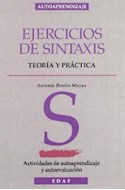 Papel EJERCICIOS DE SINTAXIS TEORIA Y PRACTICA (COLECCION AUTOAPRENDIZAJE)