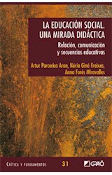 Papel EDUCACION SOCIAL UNA MIRADA DIDACTICA RELACION COMUNICACION Y SECUENCIAS EDUCATIVAS (CRITICA Y FUNDA