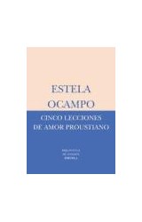 Papel CINCO LECCIONES DE AMOR PROUSTIANO (BIBLIOTECA DE ENSAY  O) (BOLSILLO)