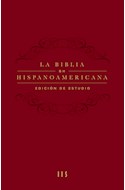Papel BIBLIA HISPANOAMERICANA (EDICION DE ESTUDIO) (CUERO) (RUSTICA)