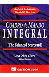 Papel CUADRO DE MANDO INTEGRAL (THE BLANCED SCORECARD).