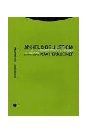 Papel ANHELO DE JUSTICIA TEORIA CRITICA Y RELIGION