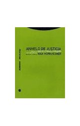 Papel ANHELO DE JUSTICIA TEORIA CRITICA Y RELIGION