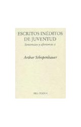 Papel ESCRITOS INEDITOS DE JUVENTUD SENTENCIAS Y AFORISMOS II
