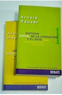 Papel HISTORIA SOCIAL DE LA LITERATURA Y EL ARTE [2 TOMOS] (RUSTICA)