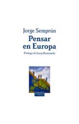 Papel PENSAR EN EUROPA (COLECCION ENSAYO 62)
