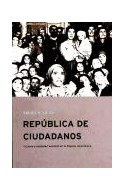 Papel REPUBLICA DE CIUDADANOS (COLECCION CONTRASTES) (CARTONE)