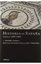 Papel HISTORIA ANTIGUA [HISTORIA DE ESPAÑA VOLUMEN 1] (COLECCION SERIE MAYOR) (CARTONE)
