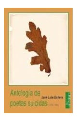 Papel ANTOLOGIA DE POETAS SUICIDAS (1770-1985) (RUSTICA)