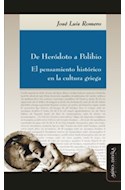 Papel DE HERODOTO A POLIBIO EL PENSAMIENTO HISTORICO EN LA CULTURA GRIEGA