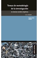 Papel TEMAS DE METODOLOGIA DE LA INVESTIGACION EN CIENCIAS SOCIALES EMPIRICAS (2 EDICION AMPLIAD