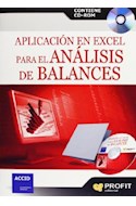 Papel APLICACION EN EXCEL PARA EL ANALISIS DE BALANCES (C/CD ROM)