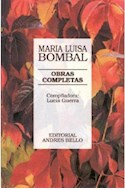 Papel OBRAS COMPLETAS (LUISA MARIA BOMBAL) [COMPILADORA: LUCIA GUERRA]
