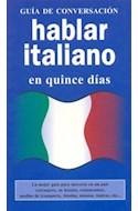 Papel HABLAR ITALIANO EN QUINCE DIAS (GUIA DE CONVERSACION) (  BOLSILLO)