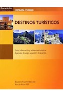 Papel DESTINOS TURISTICOS GUIA INFORMACION Y ASISTENCIAS TURISTICAS AGENCIAS DE VIAJES Y GESTION DE EVENTO