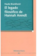 Papel LEGADO FILOSOFICO DE HANNAH ARENDT (COLECCION RAZON Y SOCIEDAD)