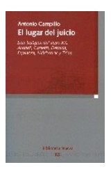 Papel LUGAR DEL JUICIO SEIS TESTIGOS DEL SIGLO XX ARENDT CANE  TTI DERRIDA ESPINOSA HITCHCOCK Y TR