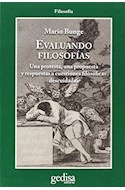 Papel EVALUANDO FILOSOFIAS (SERIE CLADEMA) (RUSTICO)