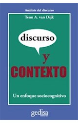 Papel DISCURSO Y CONTEXTO UN ENFOQUE SOCIOCOGNITIVO (ANALISIS  DEL DISCURSO) (SERIE CLA-DE-MA)