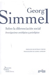 Papel SOBRE LA DIFERENCIACION SOCIAL INVESTIGACIONES (COLECCION DIMENSION CLASICA)