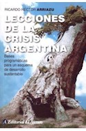 Papel LECCIONES DE LA CRISIS ARGENTINA (RUSTICA)