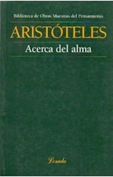 Papel ACERCA DEL ALMA (BIBLIOTECA DE OBRAS MAESTRAS DEL PENSAMIENTO 48)
