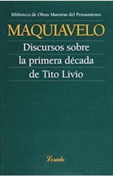 Papel DISCURSOS SOBRE LA PRIMERA DECADA DE TITO LIVIO (OBRAS MAESTRAS DEL PENSAMIENTO 52)