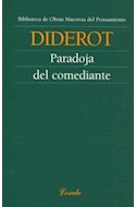 Papel PARADOJA DEL COMEDIANTE (OBRAS MAESTRAS DEL PENSAMIENTO 72)