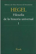 Papel FILOSOFIA DE LA HISTORIA UNIVERSAL I (BIBLIOTECA DE OBRAS MAESTRAS DEL PENSAMIENTO 101)