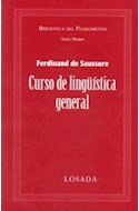 Papel CURSO DE LINGUISTICA GENERAL (BIBLIOTECA DEL PENSAMIENT  O) (SERIE MENOR)