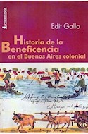 Papel HISTORIA DE LA BENEFICENCIA EN EL BUENOS AIRES COLONIAL
